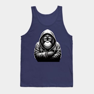 an orangutan wearing a hoodie Tank Top